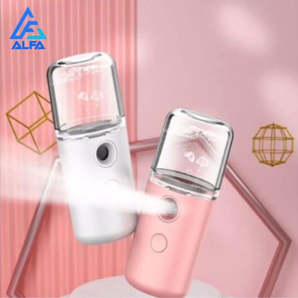 Umidificador Nano Mister Spray Vaporizador Atomizador Hidrata Facial Rosto E Cilios Usb Recarregável